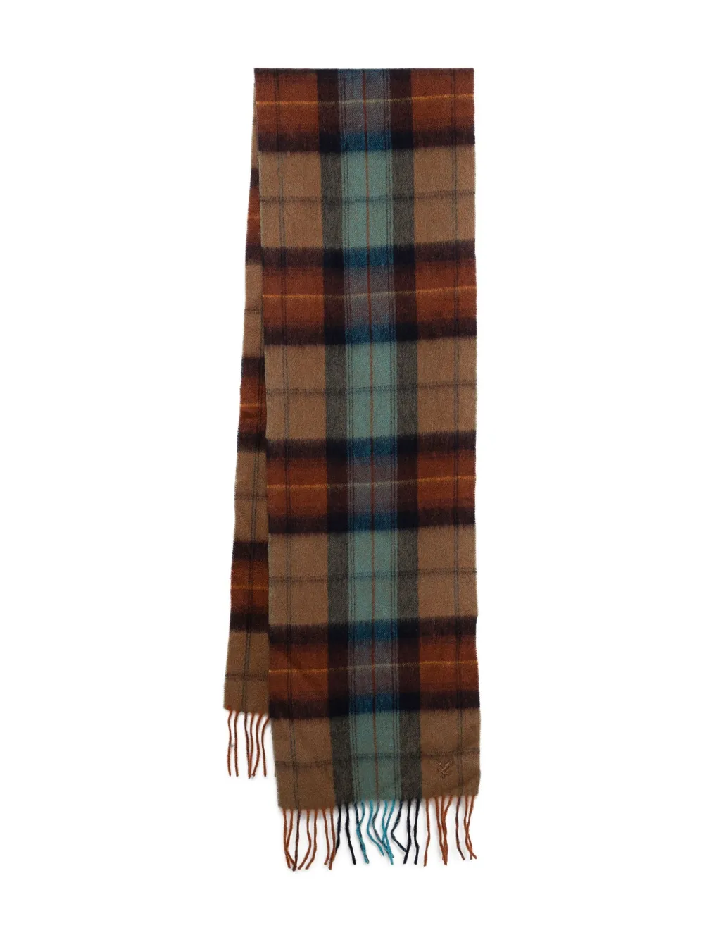 Lyle & Scott logo-embroidered scarf | Brown | Image 1