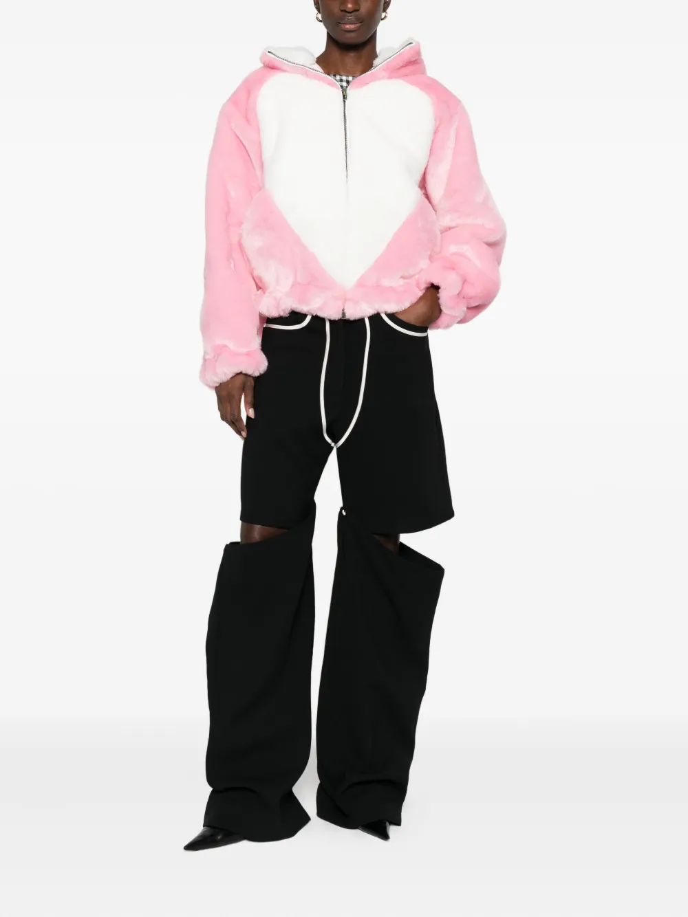 Kenzo Heart Bomber Jacket In Pink