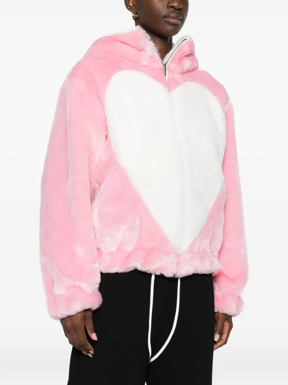 Kenzo Heart Bomber Jacket In Pink