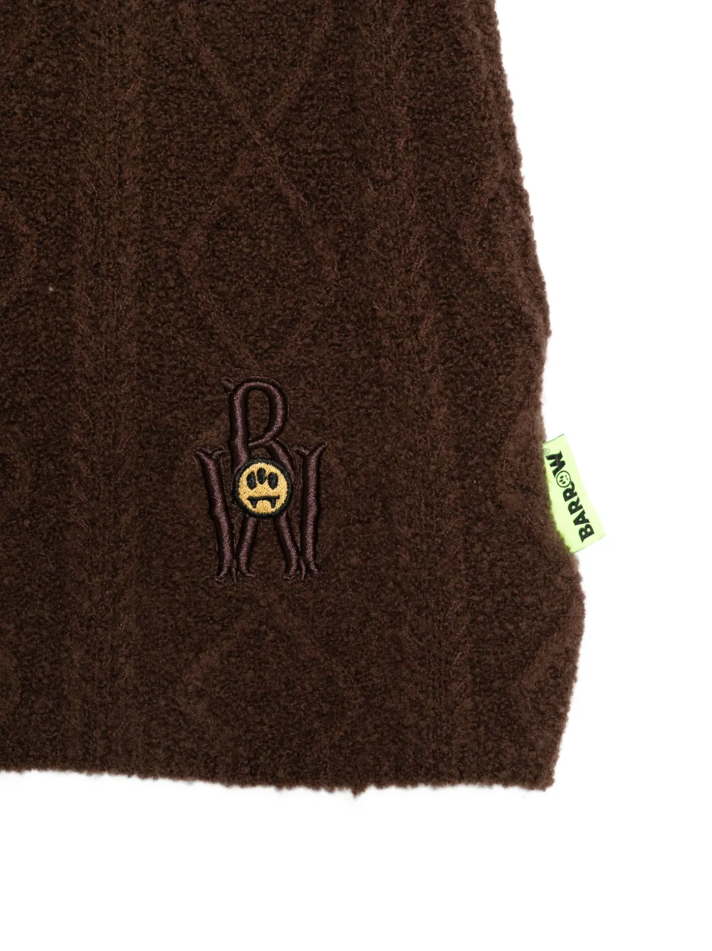 Barrow kids Kabelgebreide rok met borduurwerk Bruin