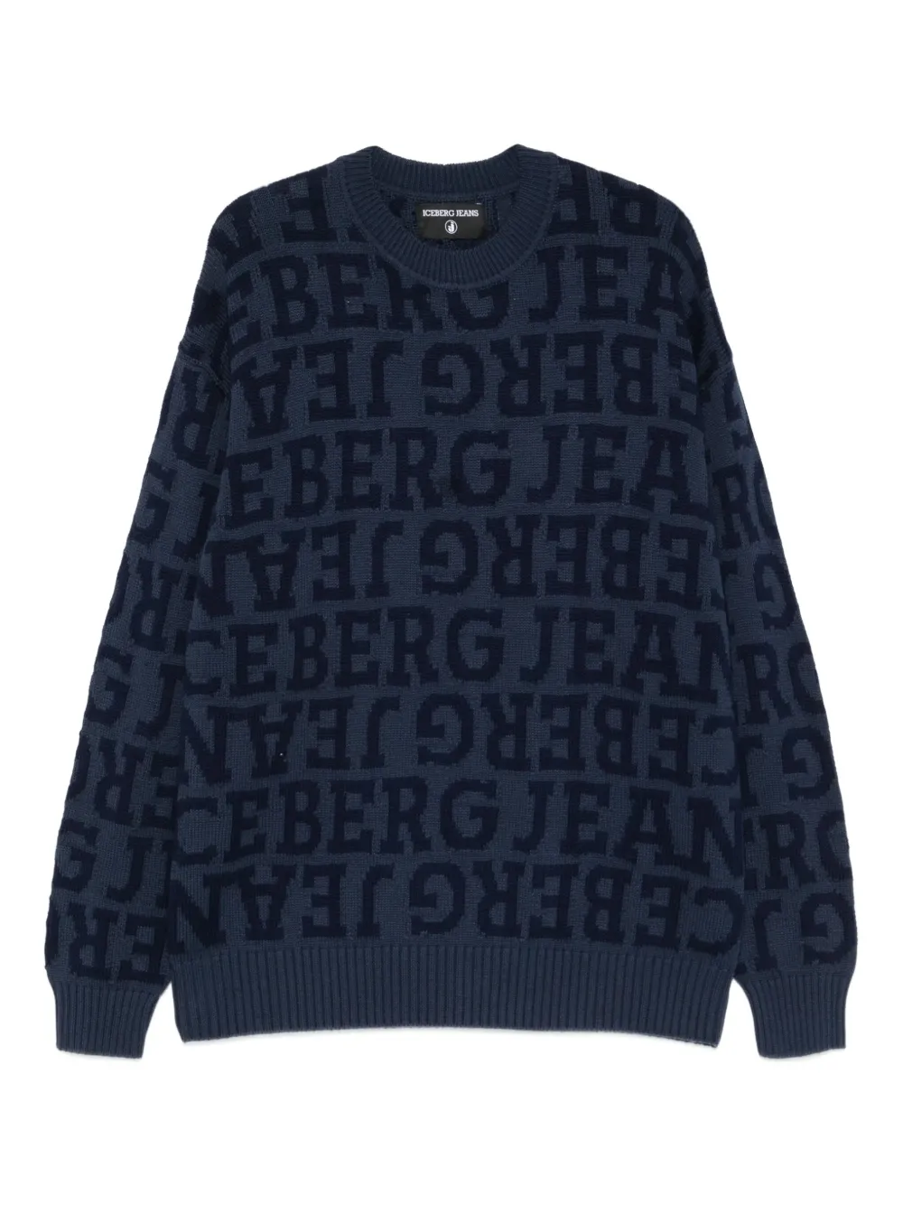 Iceberg intarsiastickad tröja | blå | Image 1