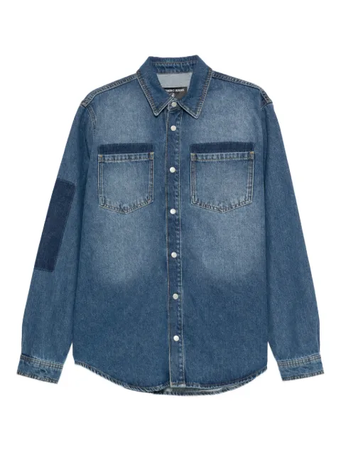 Iceberg logo-patch denim shirt