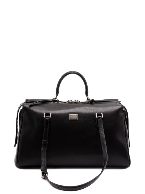 Dolce & Gabbana レザーボストンバッグ | ブラック | FARFETCH JP