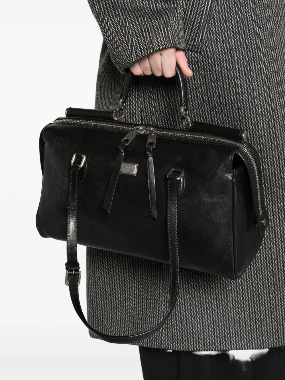 Dolce & Gabbana leather travel bag - Schwarz