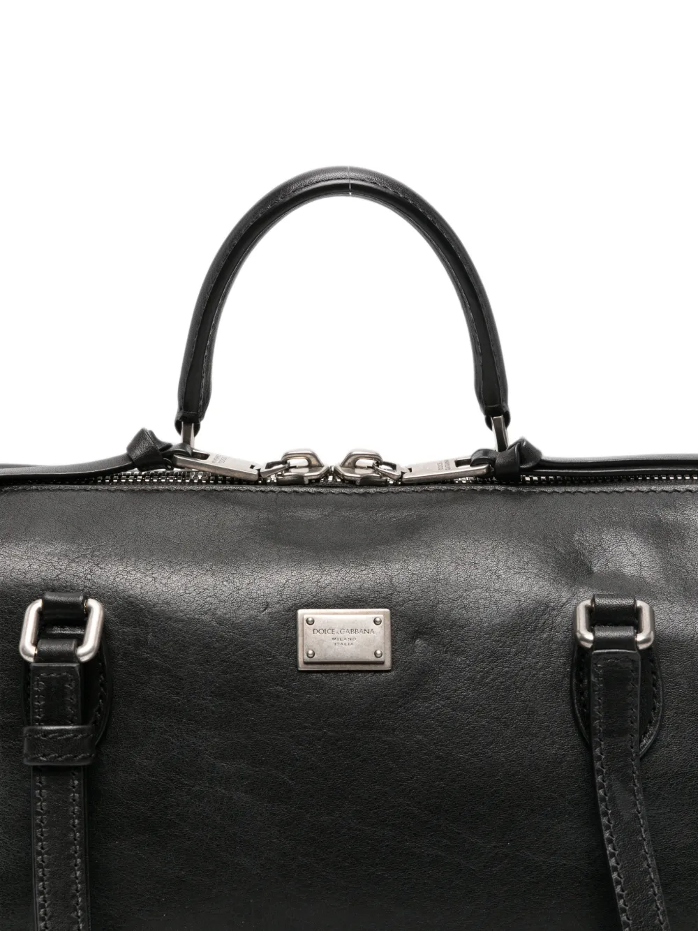 Dolce & Gabbana Leren reistas Zwart