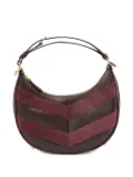 FENDI chevron panel shoulder bag - Red