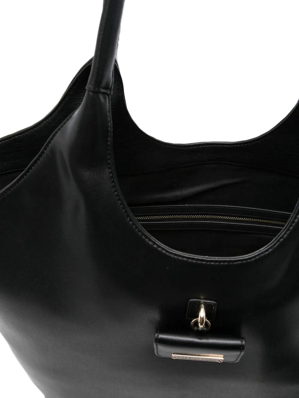 Love Moschino Logo-plaque Tote Bag In Black