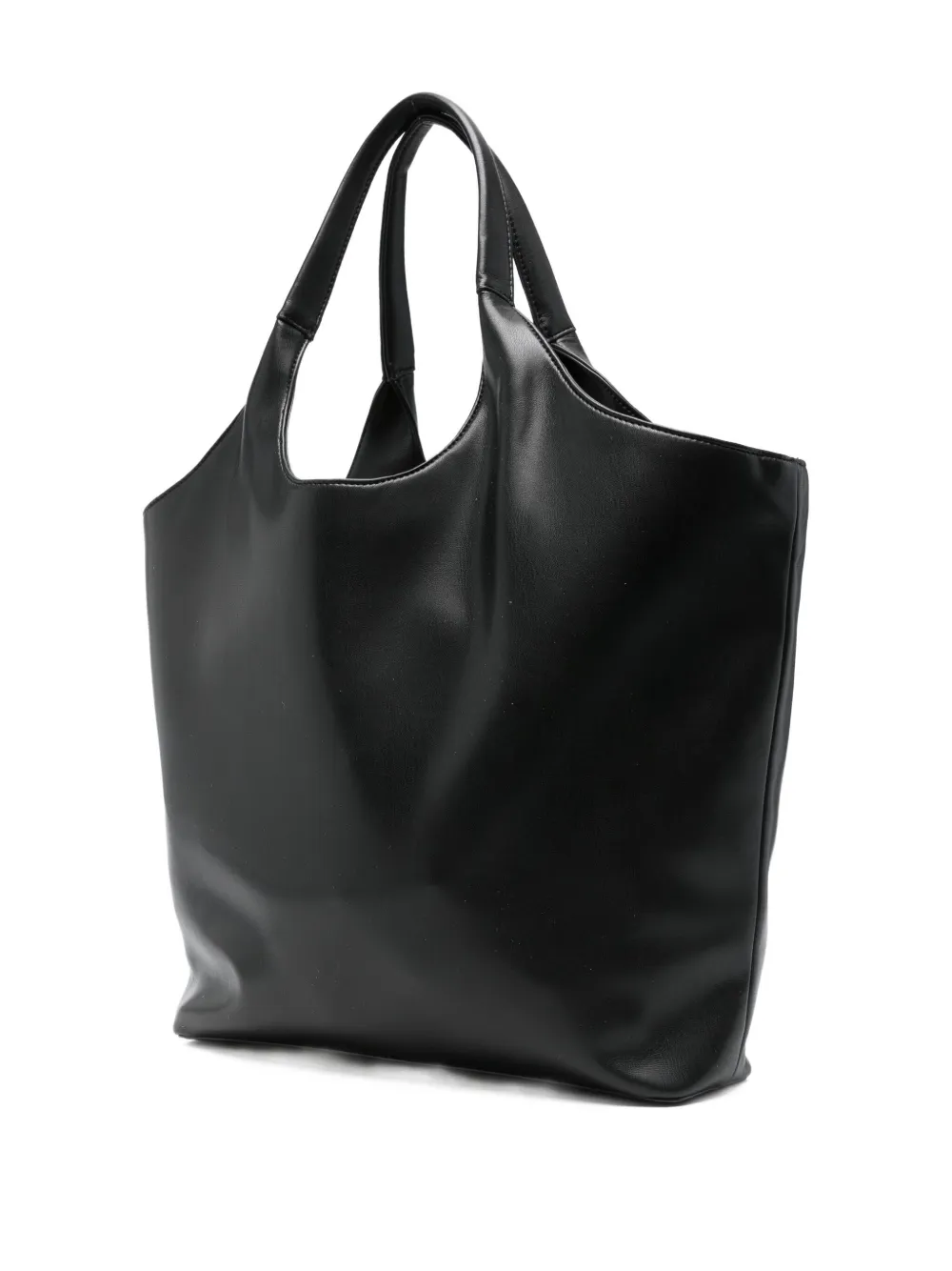 Love Moschino Logo-plaque Tote Bag In Black