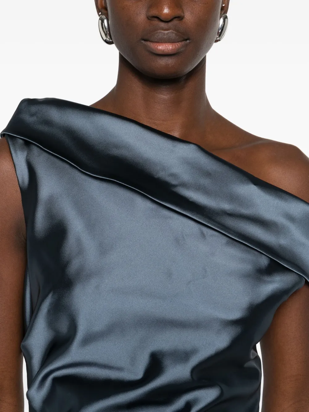 Max Mara オフショルダー ドレス | ブルー | FARFETCH JP