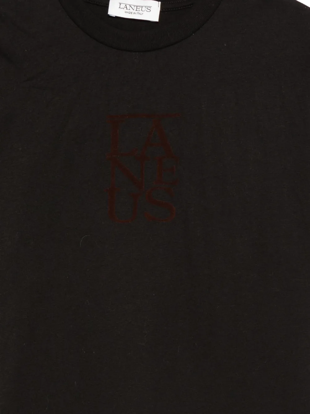 LANEUS KID T-shirt met logoprint Zwart