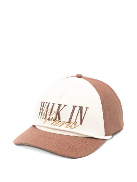 WALK IN PARIS logo-embroidered baseball cap