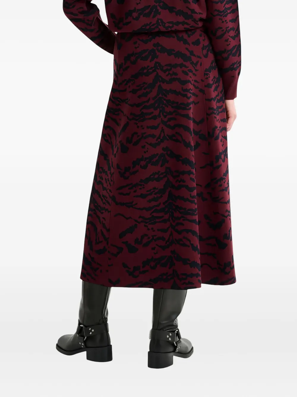 Essentiel Antwerp Patterned Skirt In Red