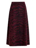 Essentiel Antwerp patterned skirt - Red