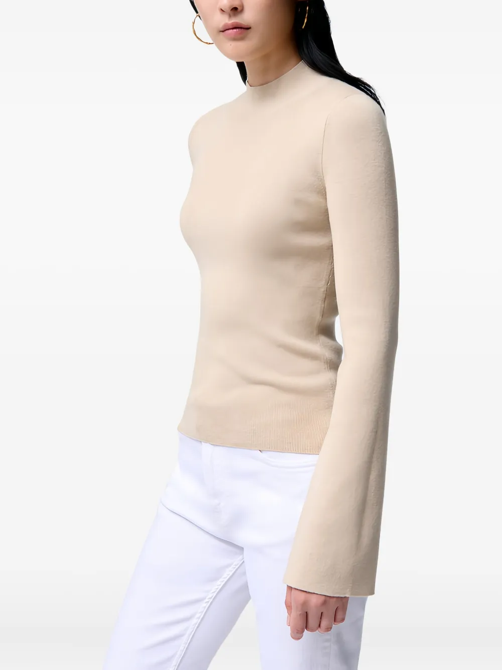 Vanessa Bruno Flared-sleeve Sweatshirt In Neutral