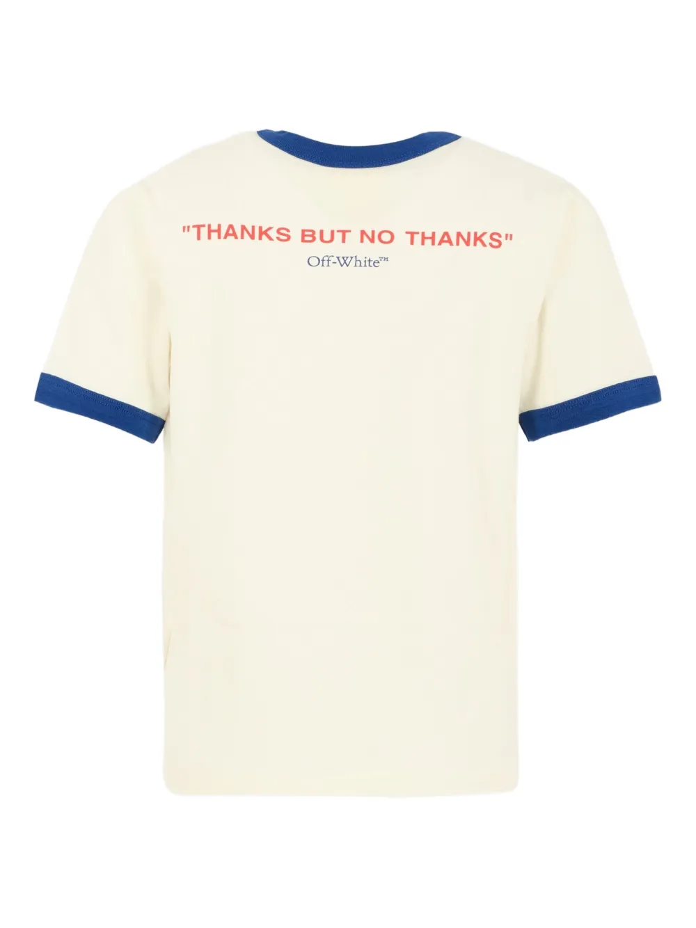 Off-White Kids Ringer T-shirt met korte mouwen Beige