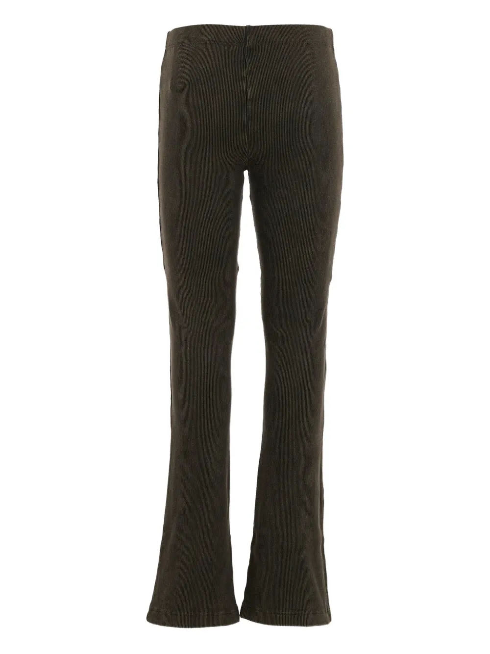 Off-White Kids Geribbelde legging met split Grijs