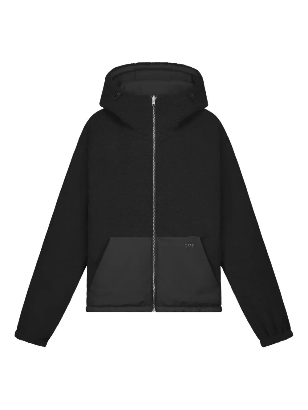Arte Antwerp logo-embroidered zip-up hoodie - ブラック Arte Antwerp logo-embroidered zip-up hoodie - ブラック