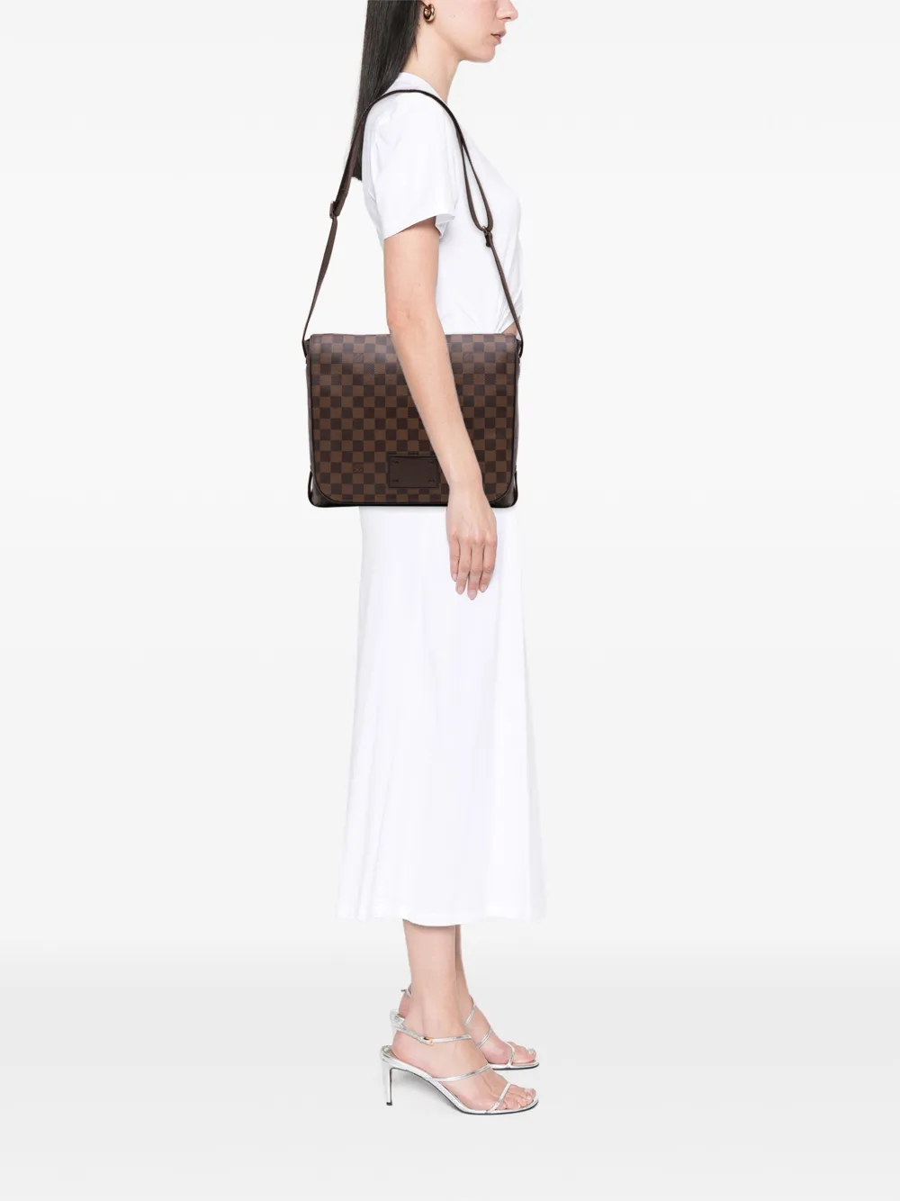 Louis Vuitton Pre-Owned 2009 Damier Ebene Brooklyn MM crossbody bag | Pre-Owned | Image 2