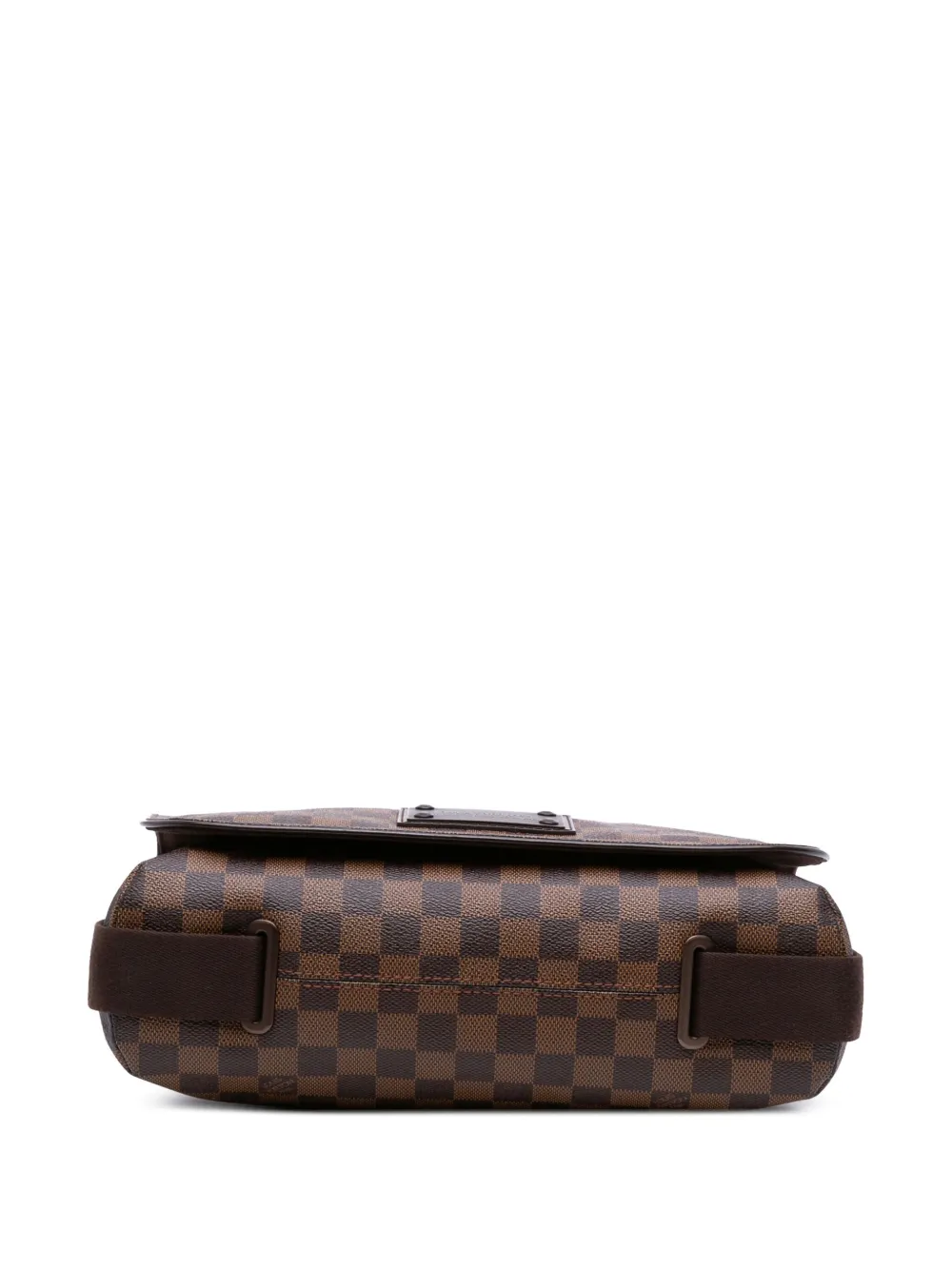 Pre-owned Louis Vuitton 2009 Damier Ebene Brooklyn Mm Crossbody Bag In Brown