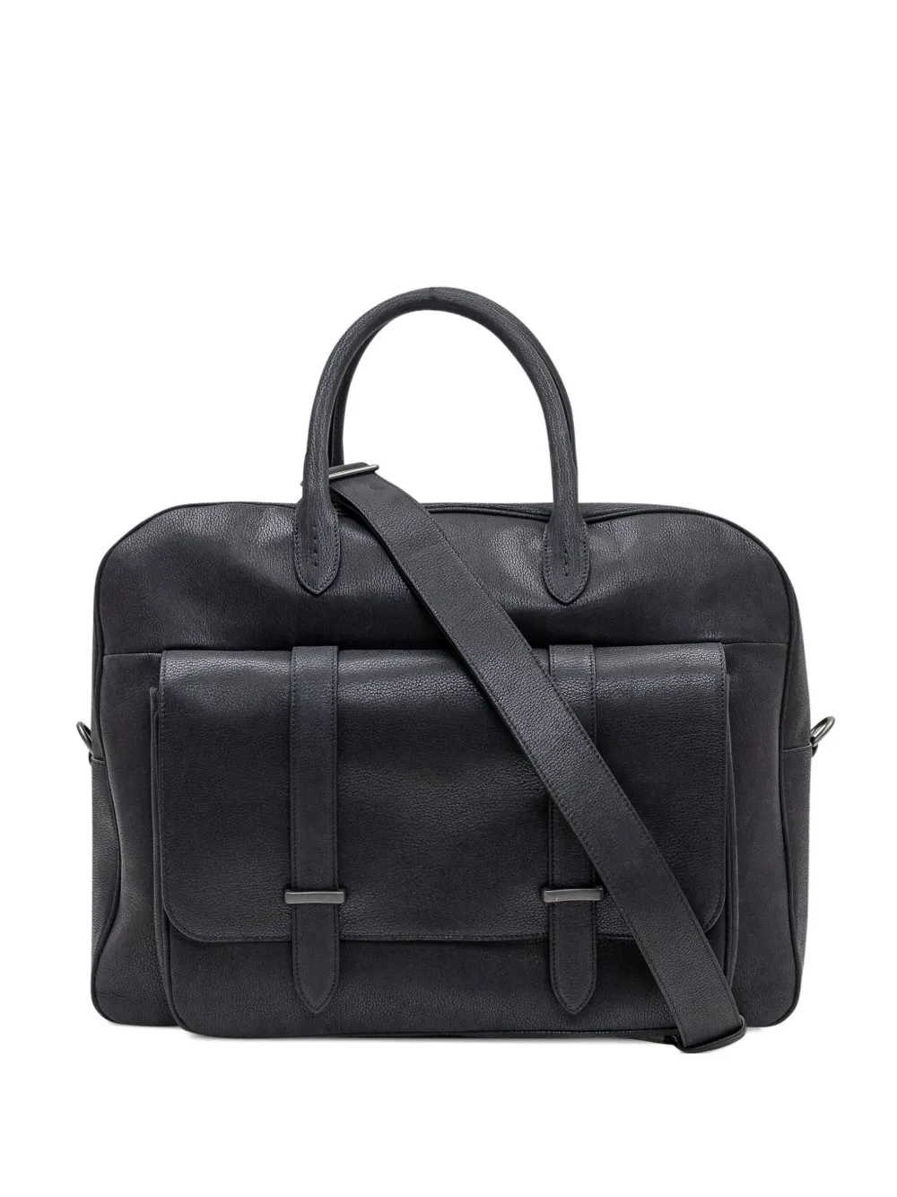Orciani flap jones tote bag | Black | Image 1