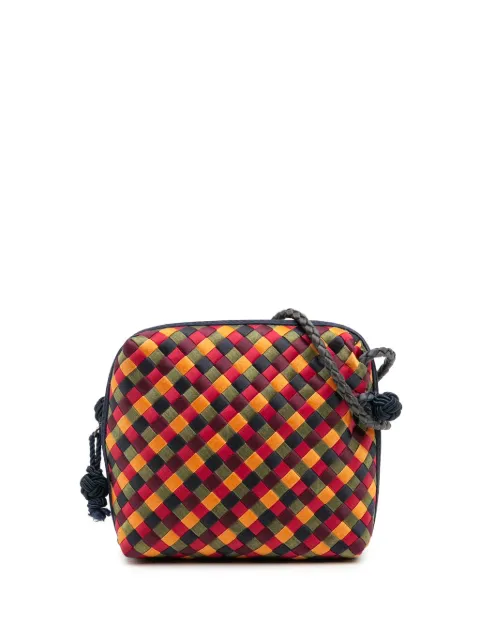 Bottega Veneta Pre-Owned 20th Century Mini Satin Intrecciato Multicolor Nodini crossbody bag