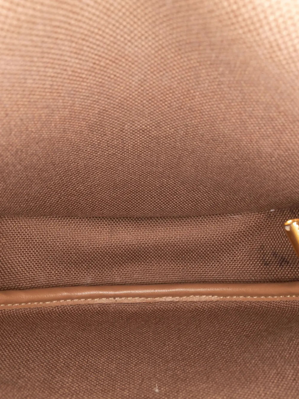 Pre-owned Dior 20th Century Honeycomb Coated Canvas Crossbody Bag In Brown