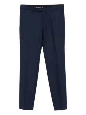 GIRGIO ARMANI ネイビー プリーツスラックス メンズ　M Giorgio Armani Pleated wide-leg Trousers | Blue | FARFETCH