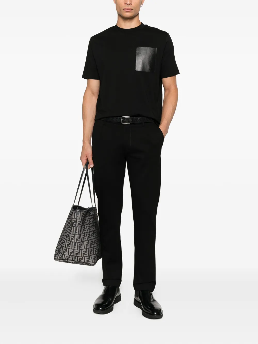 Karl Lagerfeld chest-pocket T-Shirt - Zwart