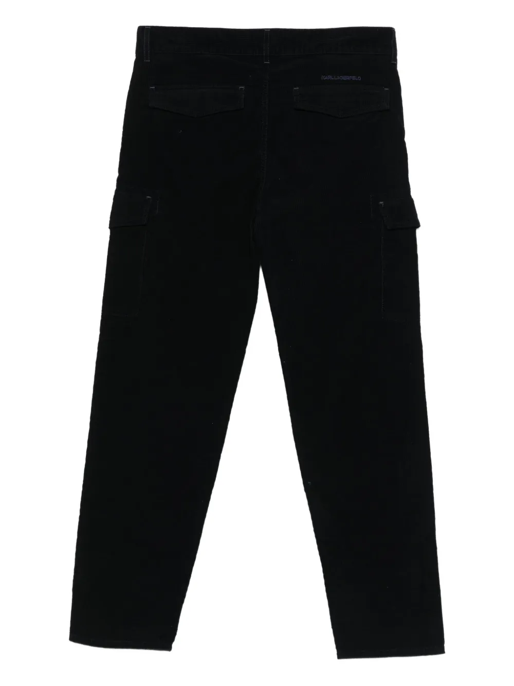 Karl Lagerfeld corduroy cargo trousers - Blauw