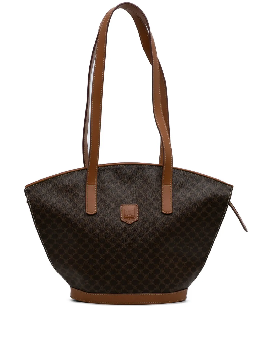 Celine Pre-Owned 2000-2025 マカダム コーテッドキャンバス ショルダーバッグ - ブラウン Celine Pre-Owned 2000-2025 マカダム コーテッドキャンバス ショルダーバッグ - ブラウン