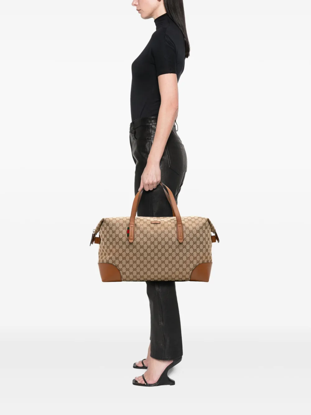 Gucci Pre-Owned 2016-2025 GG Canvas Web travel bag | Pre-Owned | Image 2