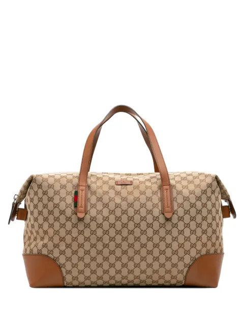 Gucci Pre-Owned 2016-2025 GG Canvas Web travel bag