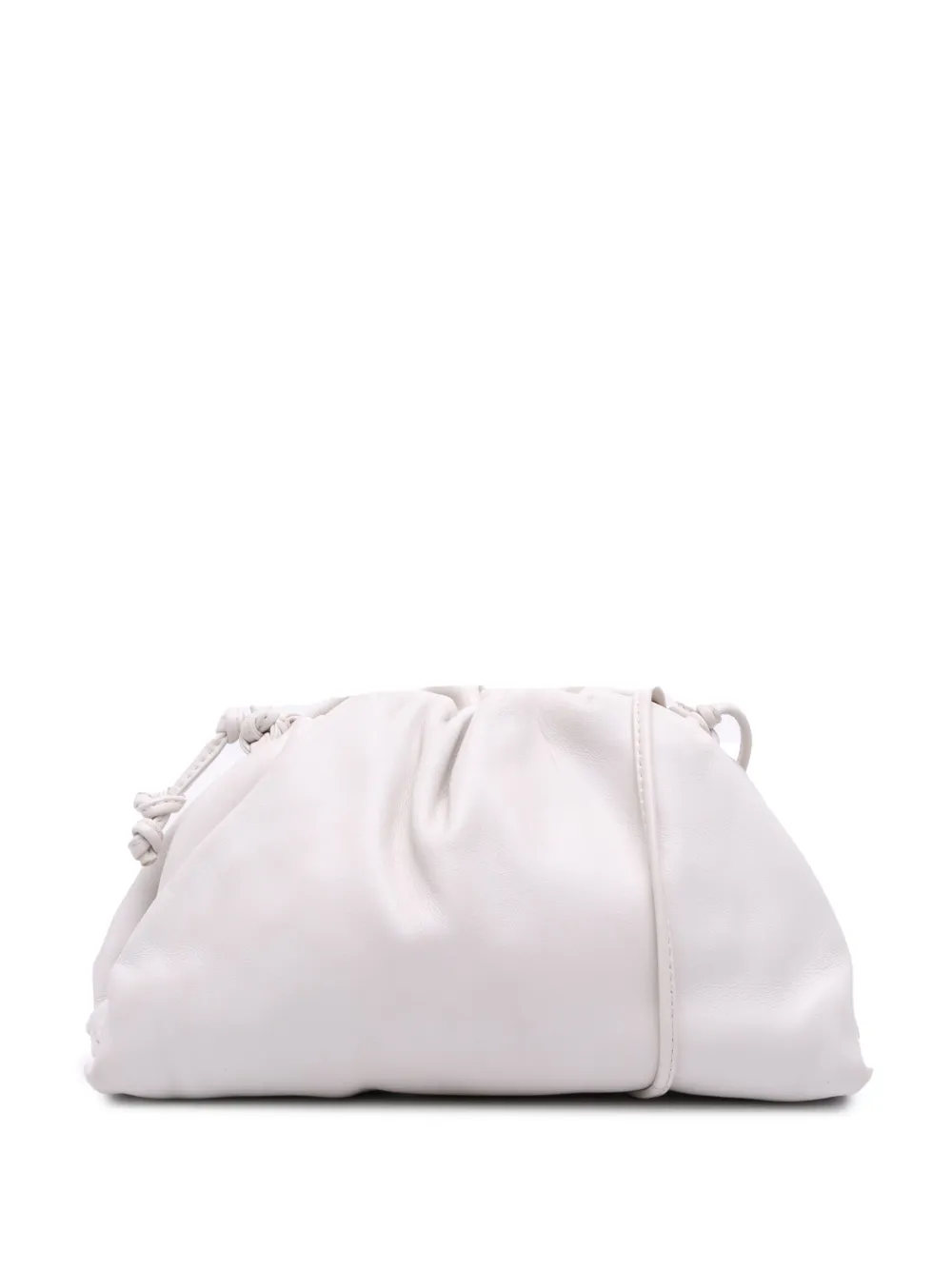 Bottega Veneta Pre-Owned 2012-2025 ラムスキン ザ ミニ ポーチ ショルダーバッグ - ホワイト Bottega Veneta Pre-Owned 2012-2025 ラムスキン ザ ミニ ポーチ ショルダーバッグ - ホワイト