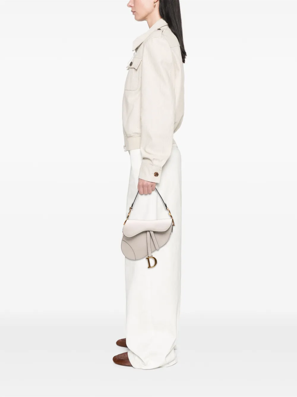 Christian Dior Pre-Owned 2019 Grained Calfskin Saddle Bag shoulder bag | Pre-Owned | Image 2