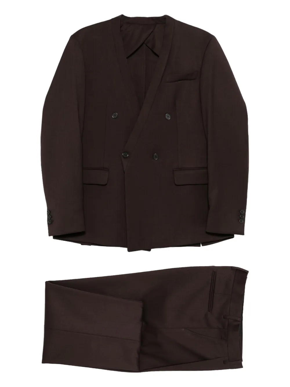 MARSEM Doppelreihiger Anzug | Braun | Image 1