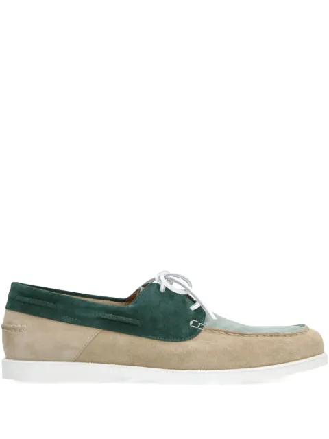 Doucal's suede panelled brogues