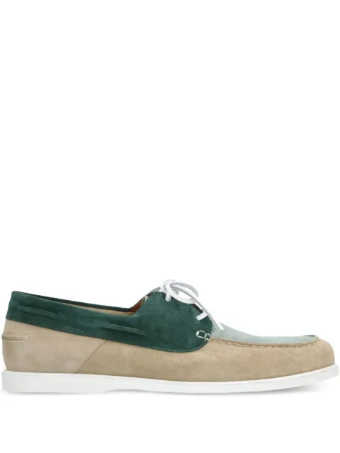 Doucal's suede panelled brogues