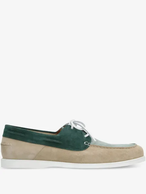 Doucal's suede panelled brogues