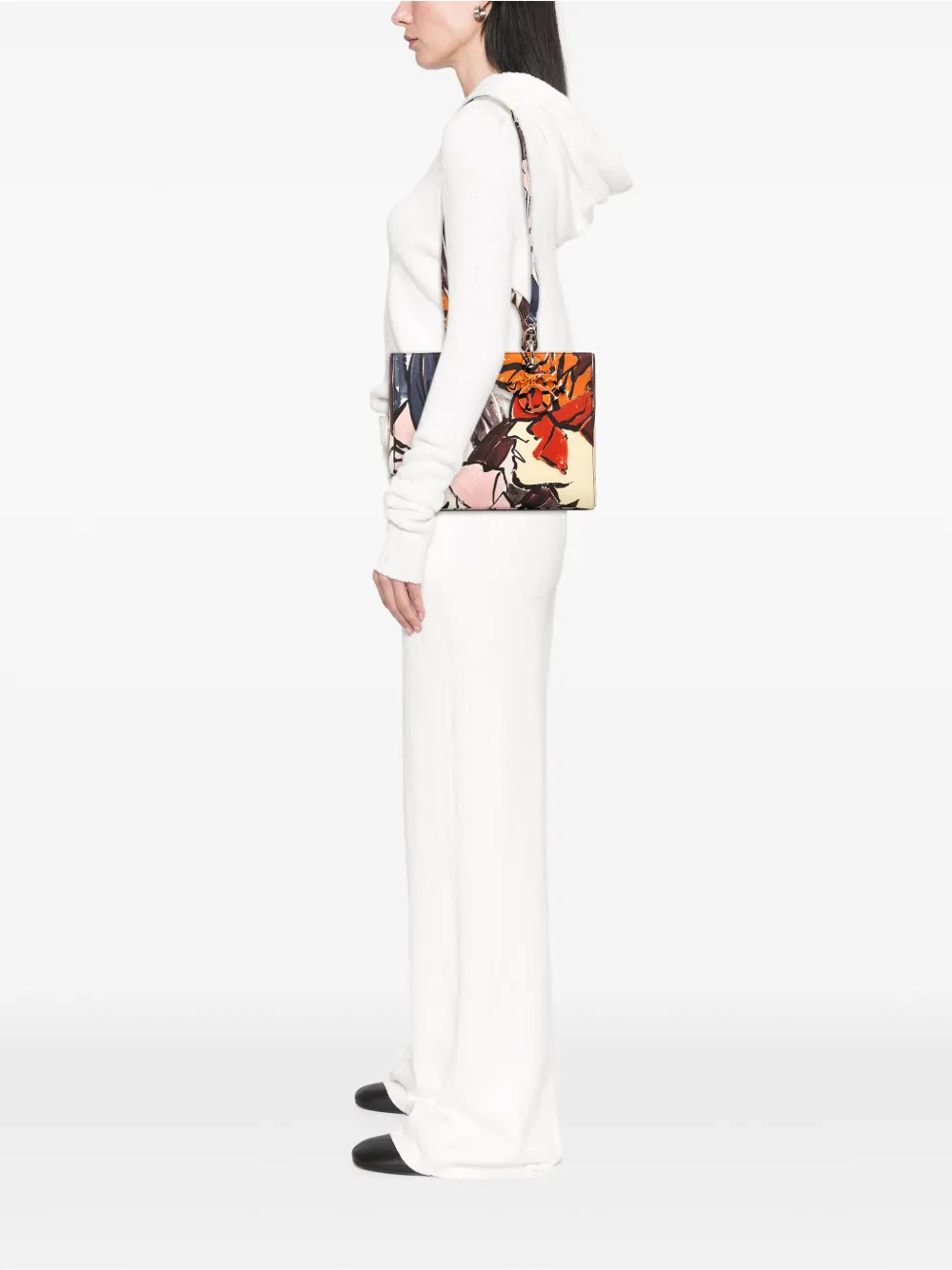 Christian Dior Pre-Owned 2014 Large Canvas Floral Graffiti Lady Dior satchel | Pre-Owned | Image 2