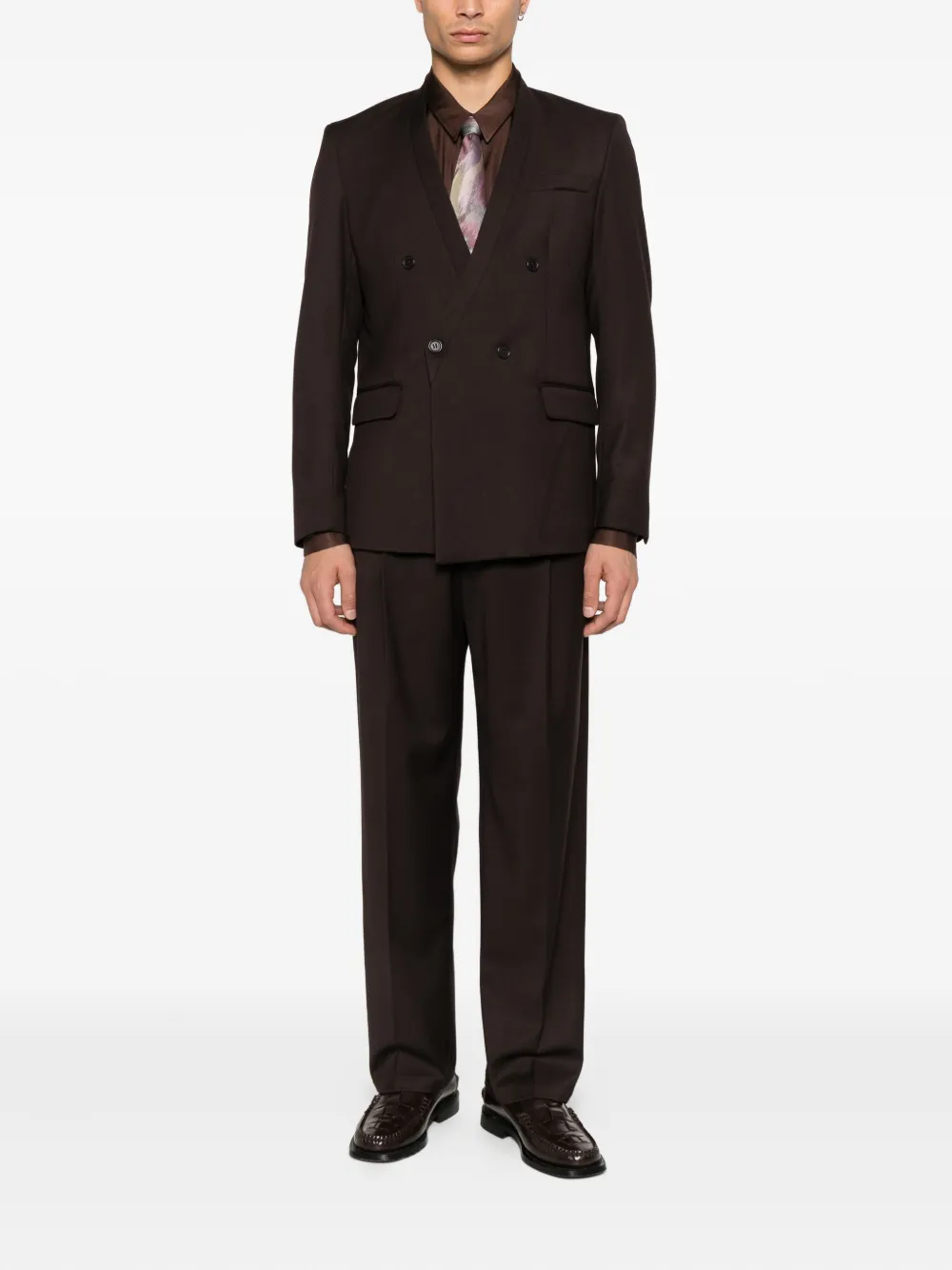 Marsēm Long-sleeve Shirt In Brown