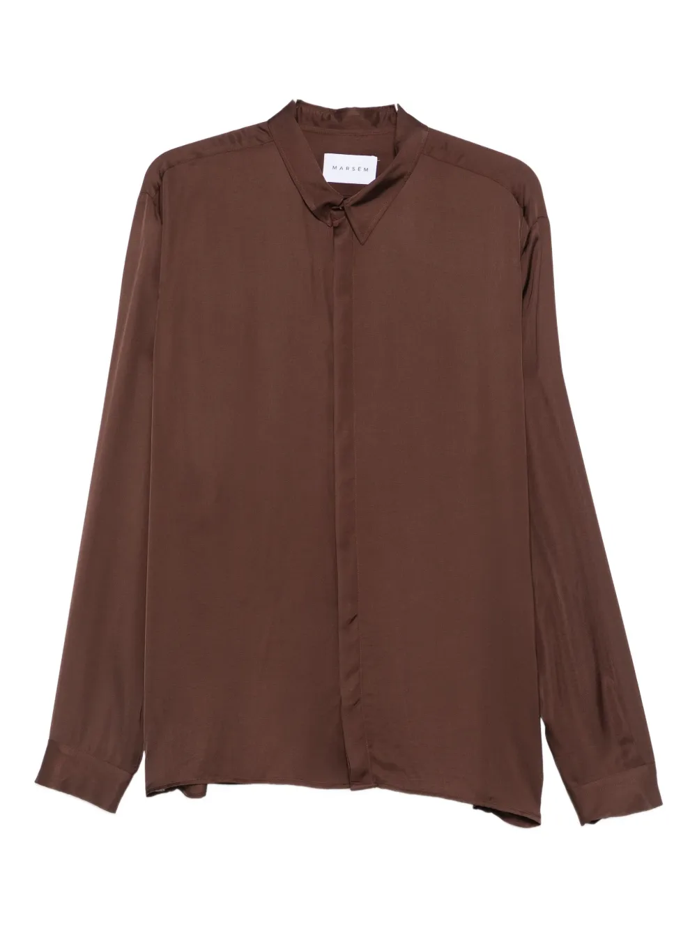 Marsēm Long-sleeve Shirt In Brown