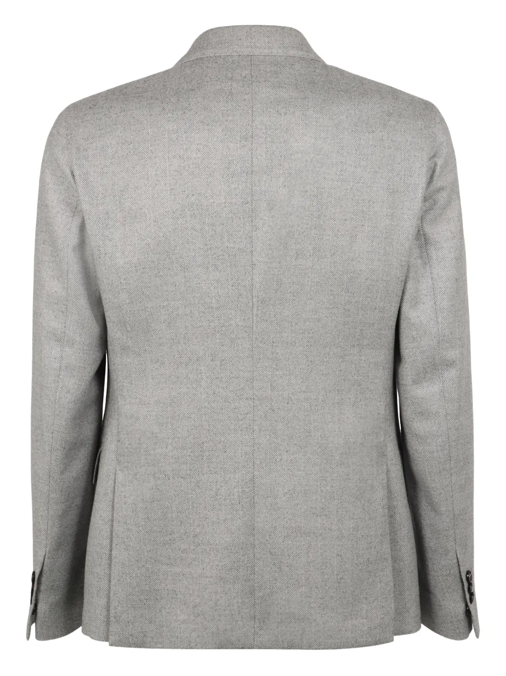 Slowear Linen Double-breasted Blazer In Gray
