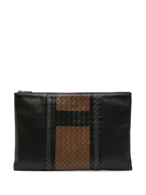 Bottega Veneta Pre-Owned 2012-2025 Intrecciato Trimmed Leather clutch bag