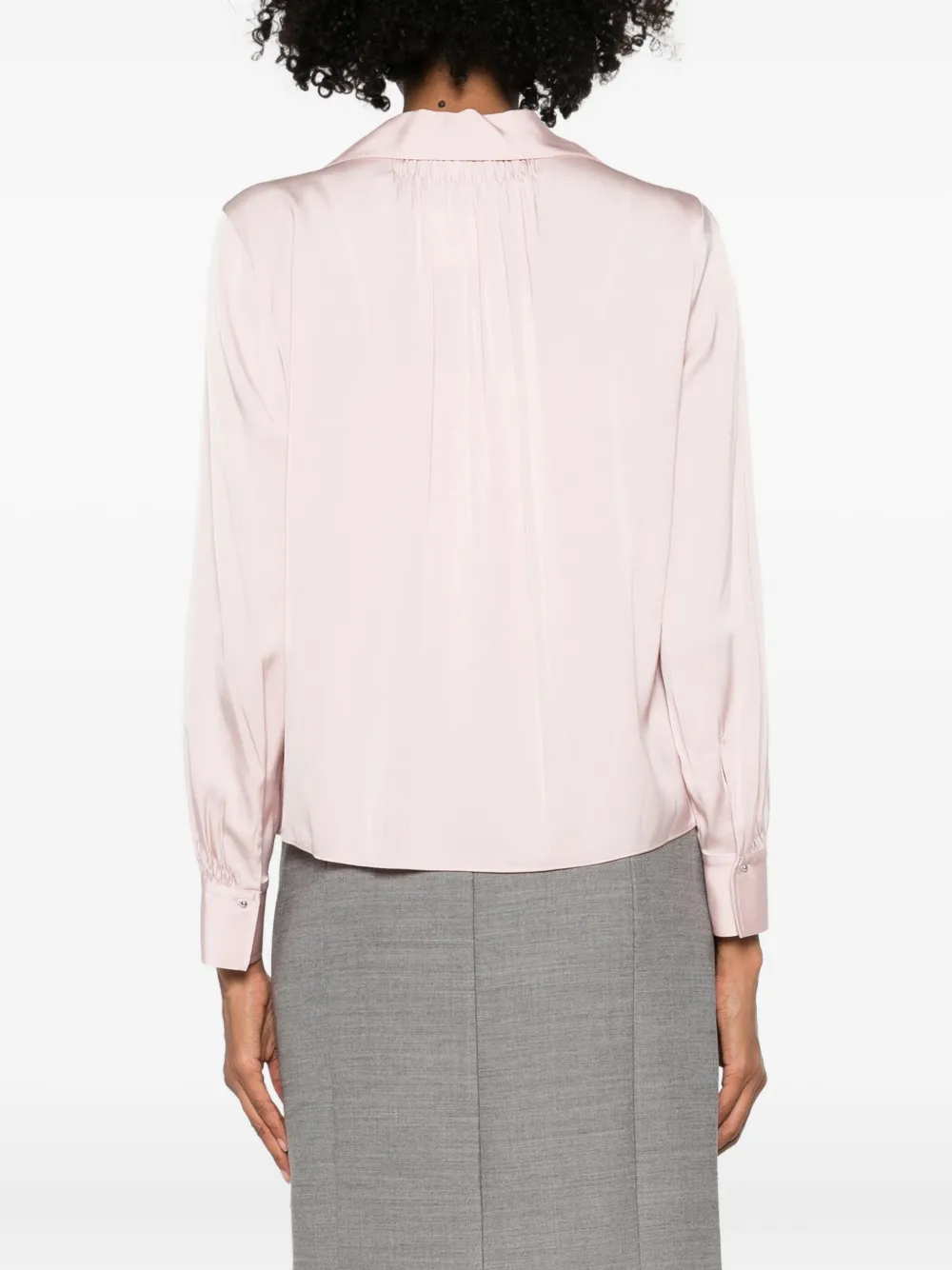 Vince Blouse van zijdeblend Roze