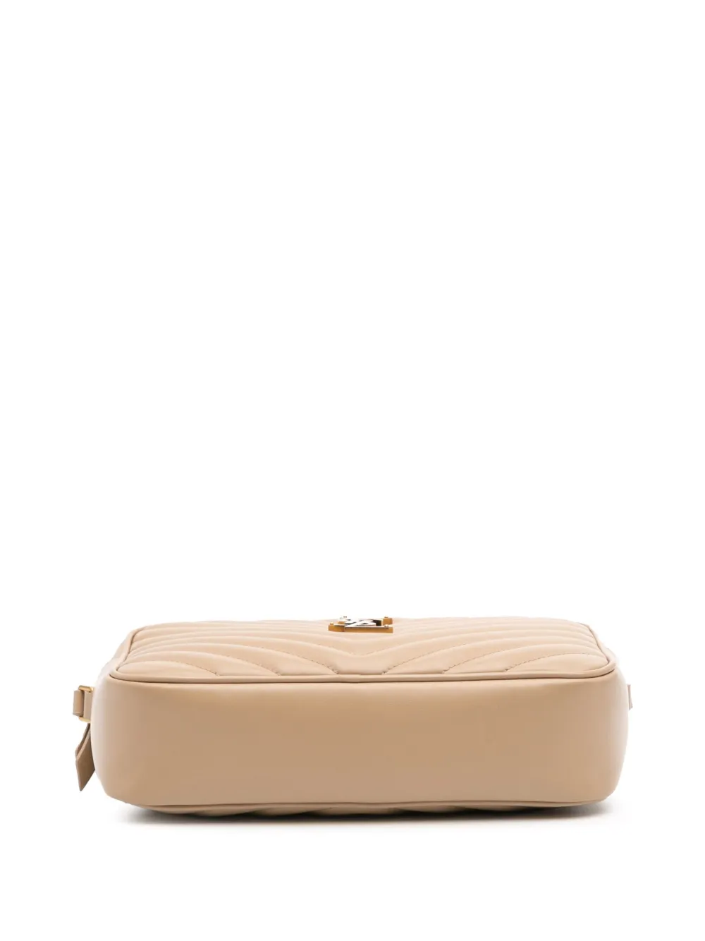 Pre-owned Saint Laurent 2023 Matelasse Leather Monogram Lou Camera Bag Crossbody Bag In Brown