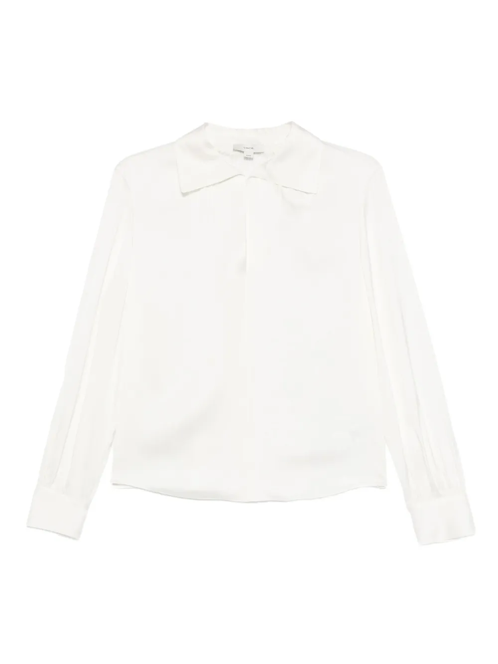 Vince camisa de seda | blanco | Image 1
