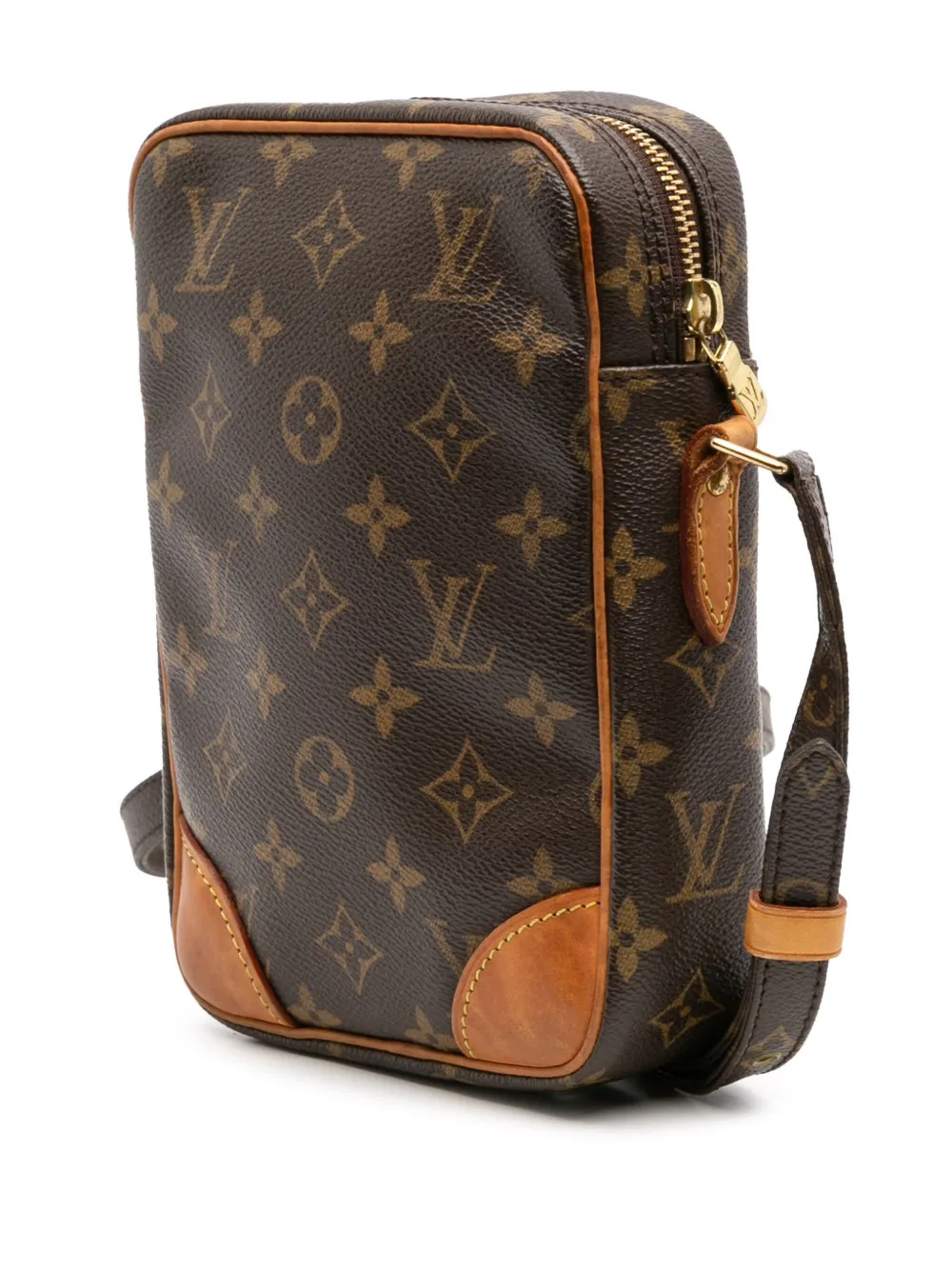 Pre-owned Louis Vuitton 2006 Monogram Danube Crossbody Bag In Brown