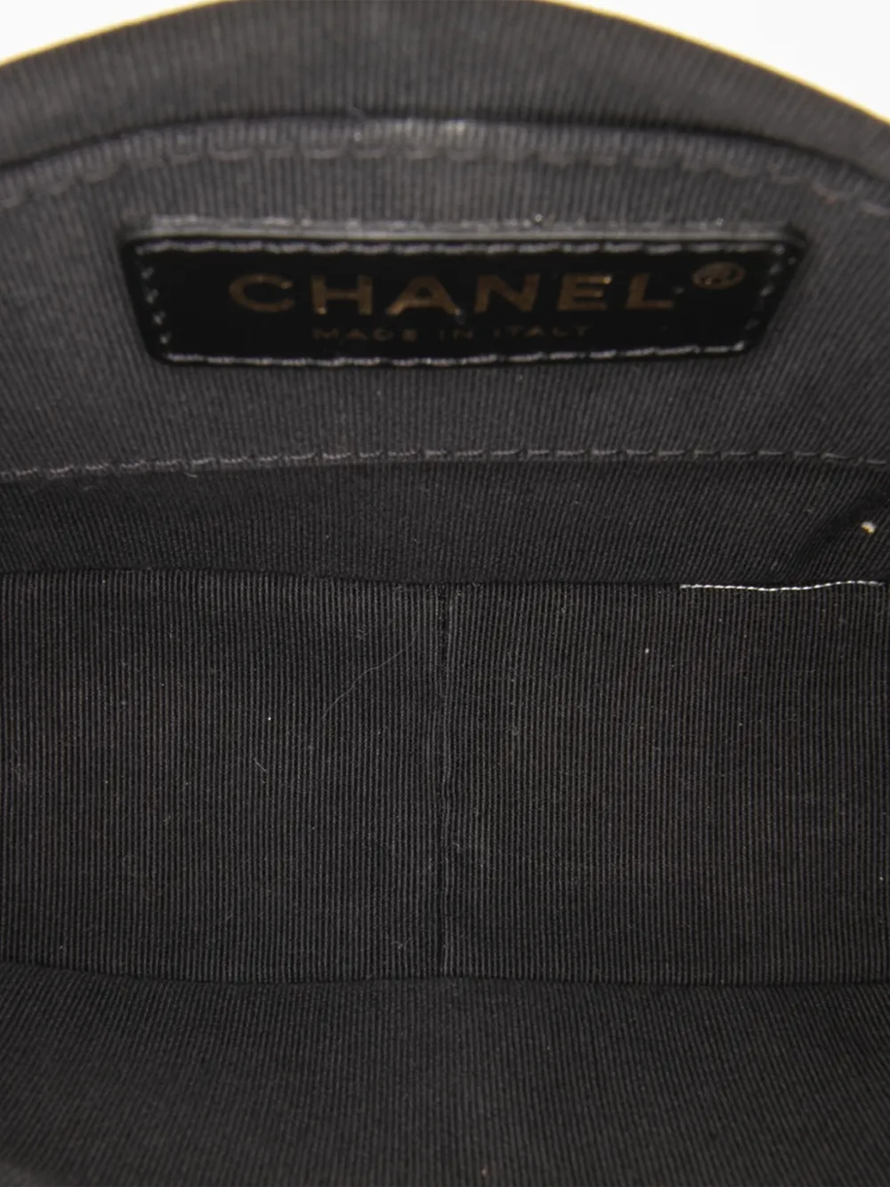 Pre-owned Chanel 2021-2025 Mini Quilted Lambskin Side Note Flap Crossbody Bag In White