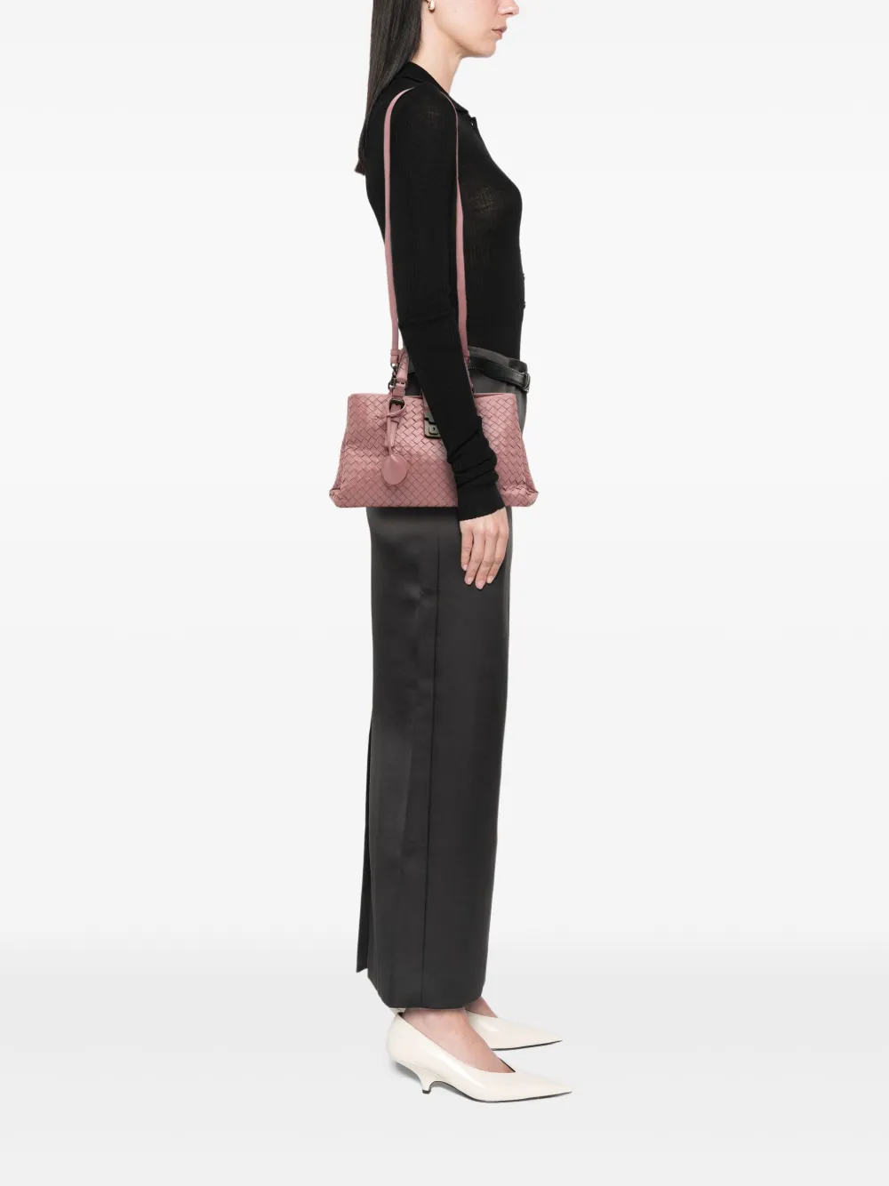 Bottega Veneta Pre-Owned 2012-2024 Small Nappa Intrecciato Roma satchel | Pre-Owned | Image 2