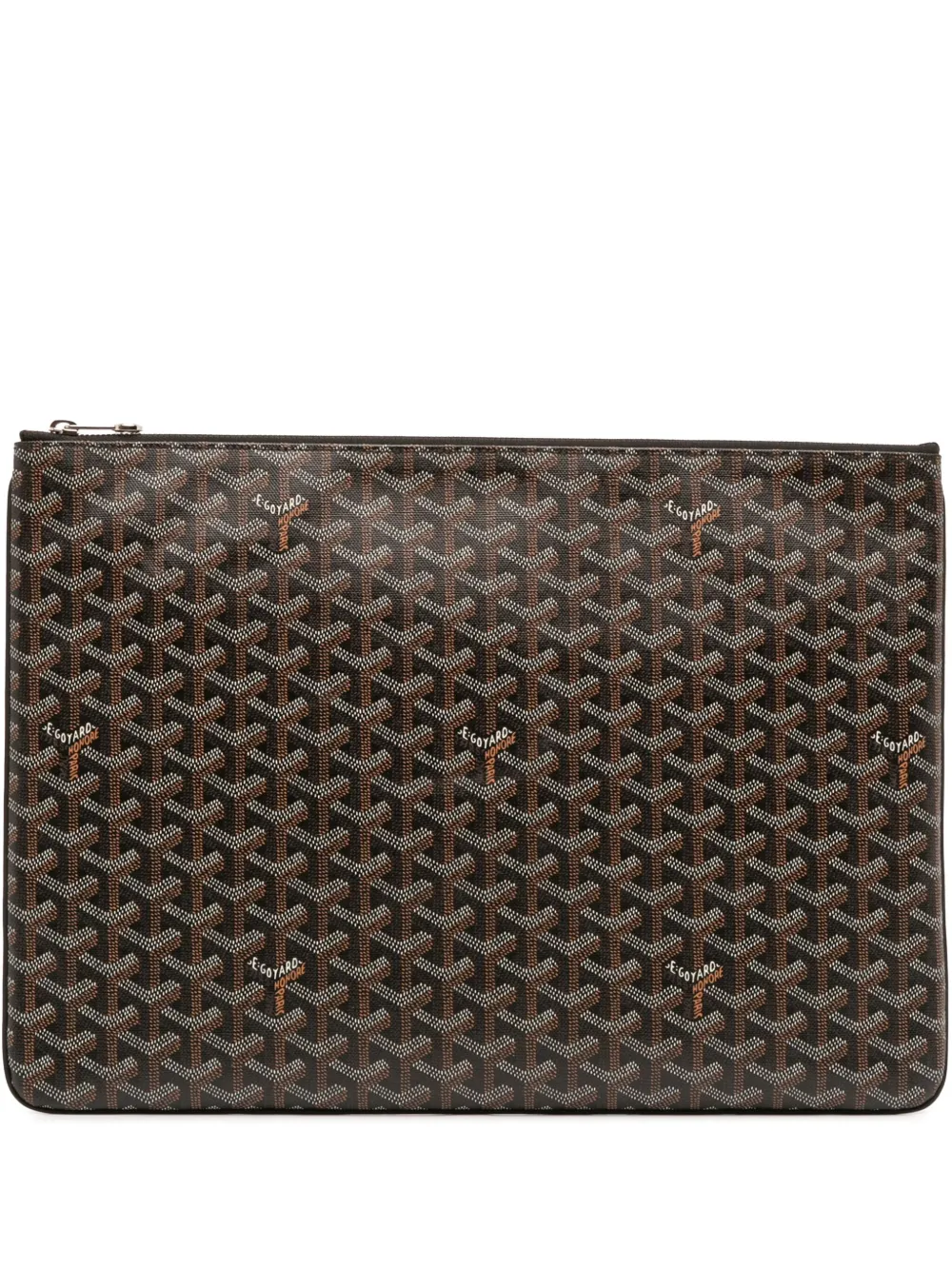 Goyard Pre-Owned 2016 ゴヤールディン セナ GM クラッチバッグ - ブラック Goyard Pre-Owned 2016 ゴヤールディン セナ GM クラッチバッグ - ブラック